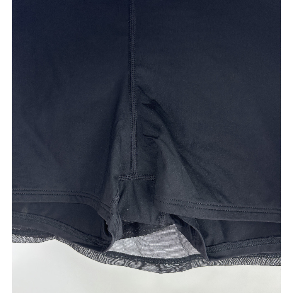 NWT Coco Reef Castaway Black Illusion-Overlay Mesh Layer Swim Skirt Shorts Large - Picture 10 of 10